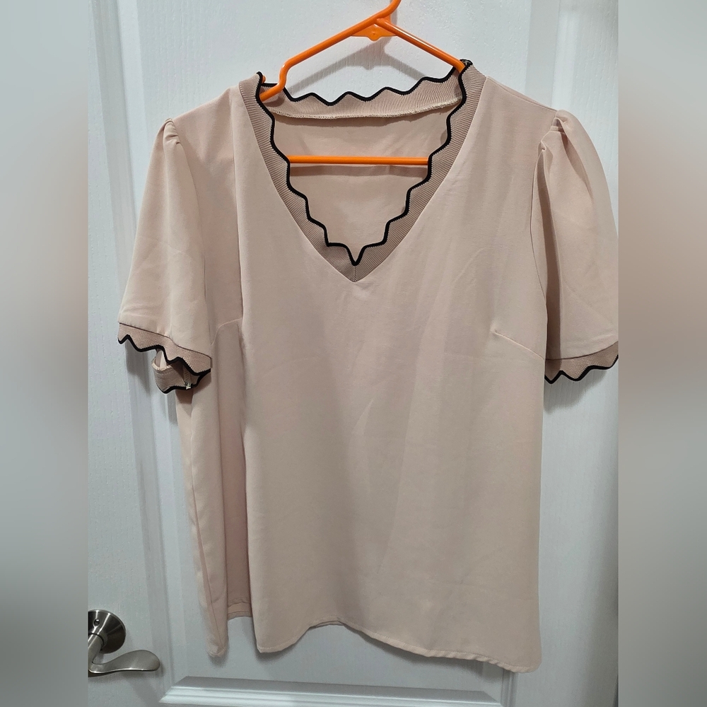 SHEIN Khaki Blouse